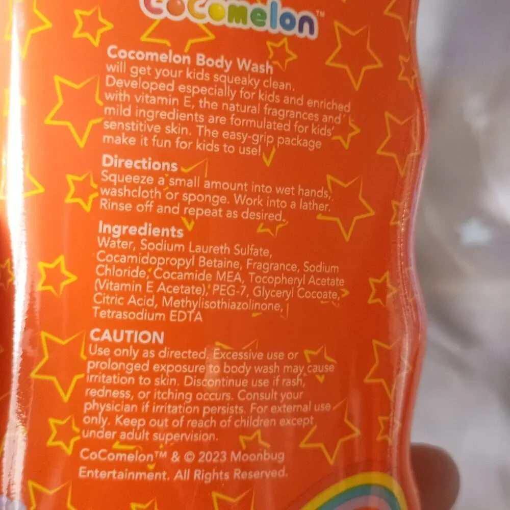 Cocomelon Smart Care Paraben & Dye Free Bath Set Kids Shampoo Body Wash & Wipes